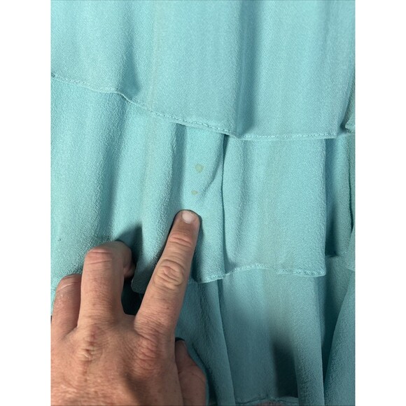 Vintage Colette Dinnigan Dress Womens XS Silk Metallic Glass Romantic Fairy Y2K - Picture 15 of 15